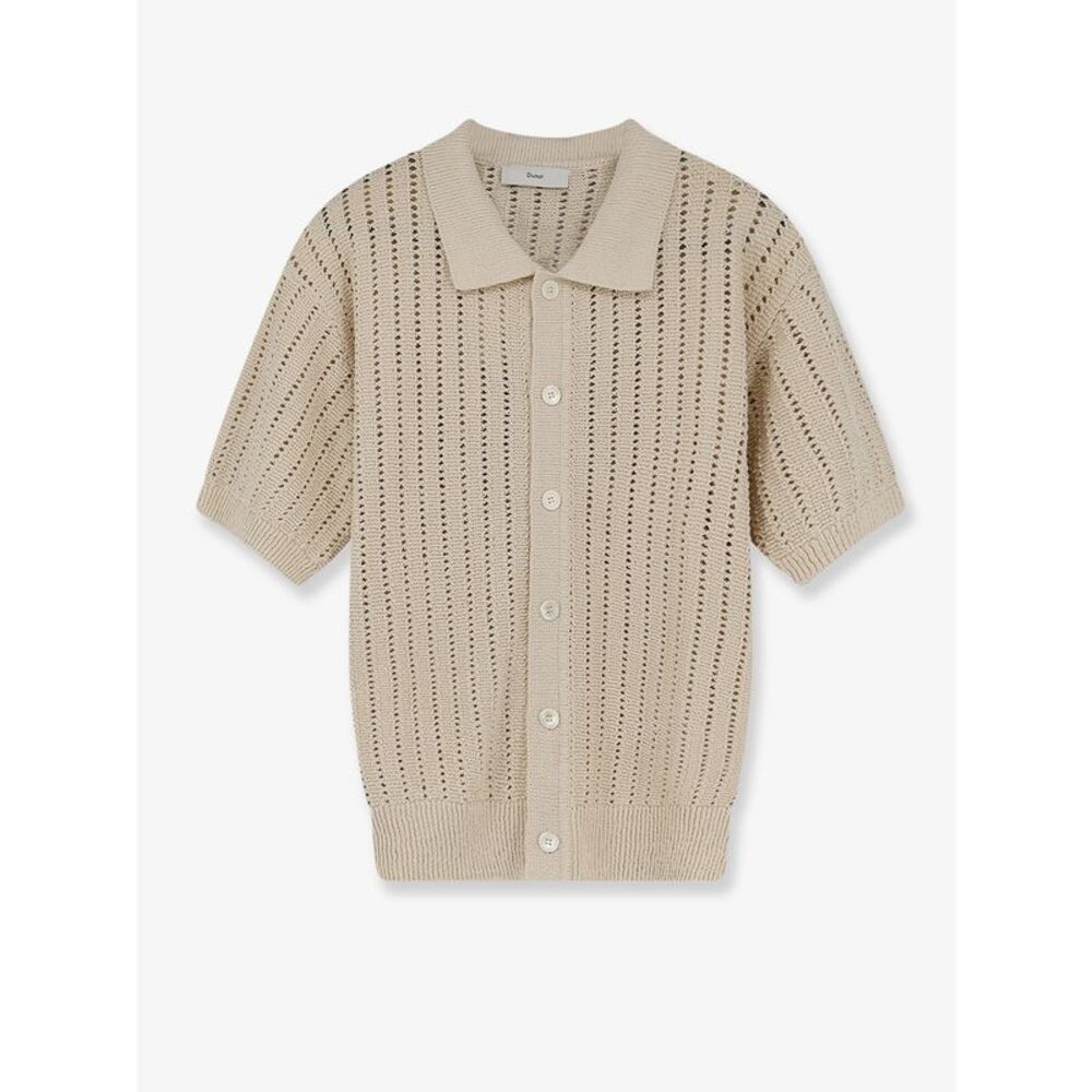 Dunst Men Openwork Cotton Cardigan
